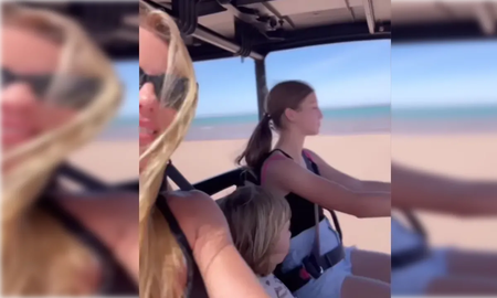 Nicole Neumann grabó a su hija Allegra, de 12 años, al volante y causó revuelo: el video Nicole Neumann grabó a su hija Allegra, de 12 años, al volante y causó revuelo: el video
