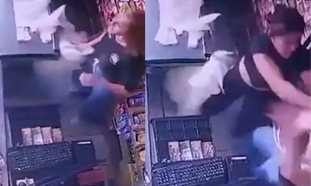 Vídeo: una mujer golpeó violentamente a la cajera de un supermercado de La Plata. Vídeo: una mujer golpeó violentamente a la cajera de un supermercado de La Plata.