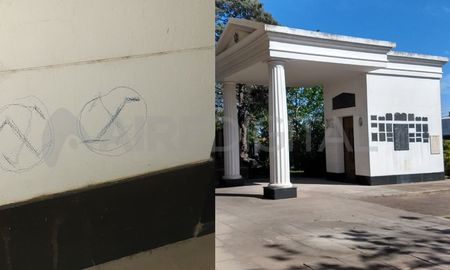 pintaron esvasticas y vandalizaron el cementerio de la comunidad israelita pintaron esvasticas y vandalizaron el cementerio de la comunidad israelita