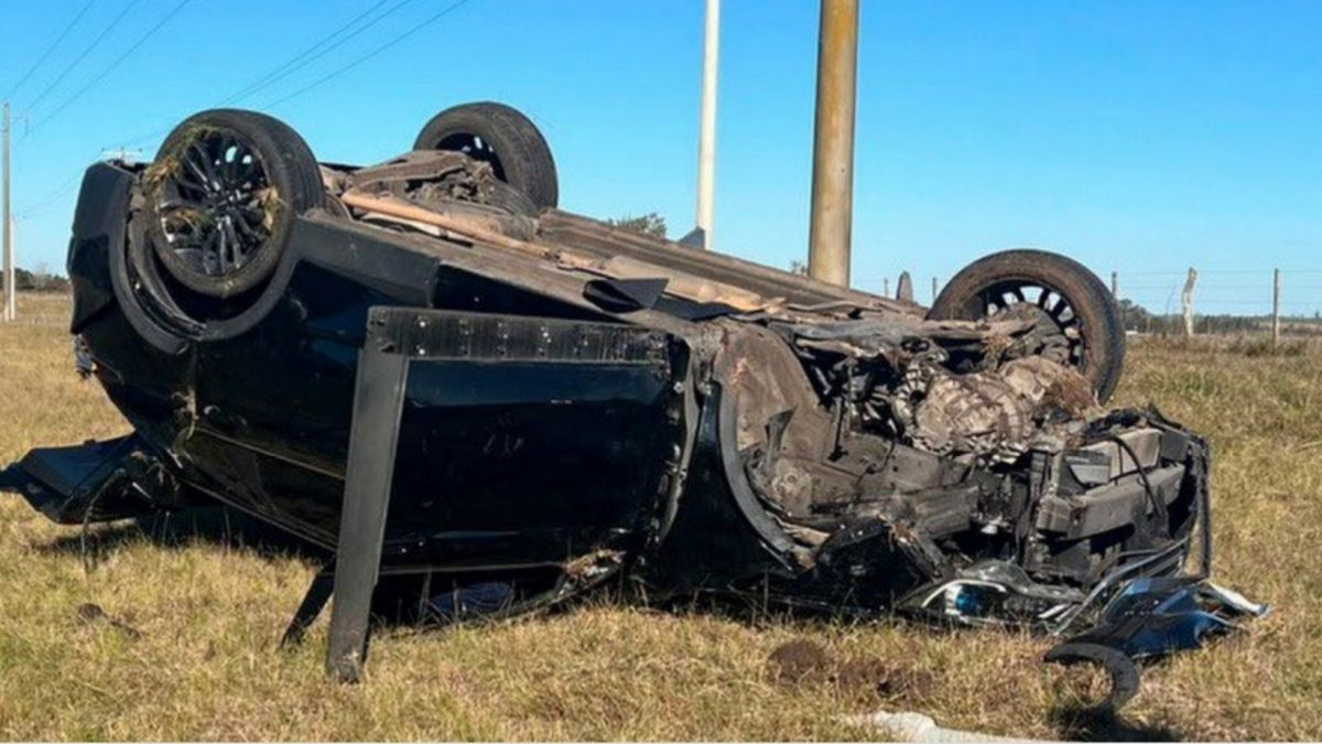 Maizon Rodríguez, el central de Unión, sufrió un accidente automovilístico este viernes por la tarde en Entre Ríos. Gentileza Radio Cristal Urdi