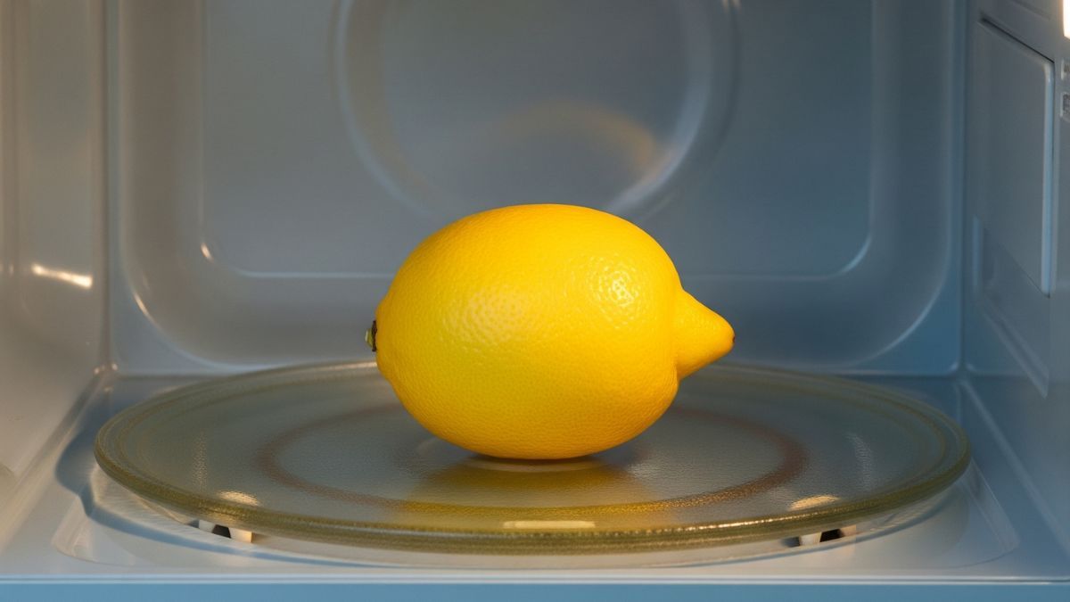 El truco con limón dentro del microondas que pocos conocen.