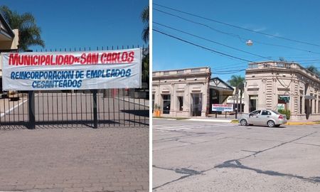 Hace cuatro días que la Municipalidad de San Carlos Centro está tomada, como así también todas sus dependencias. Hace cuatro días que la Municipalidad de San Carlos Centro está tomada, como así también todas sus dependencias.
