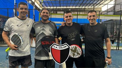 Un ex futbolista de Colón participó del Nacional de pádel en Córdoba