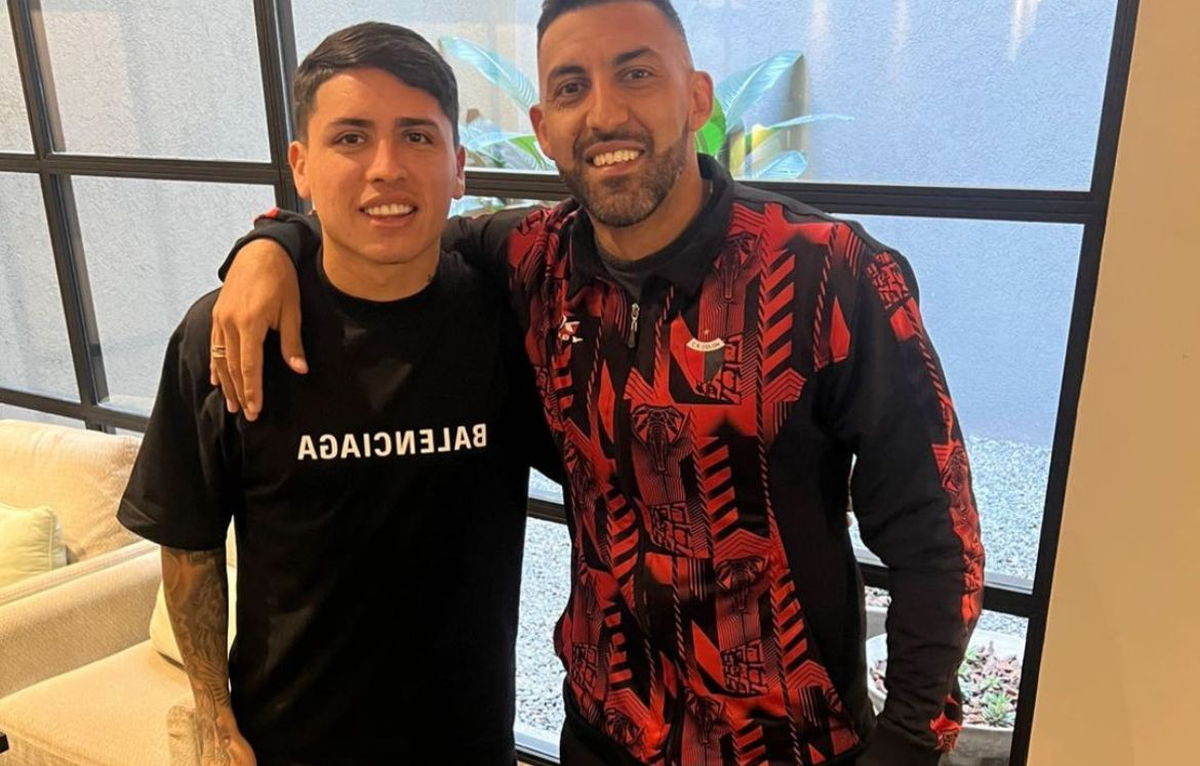 La foto que subió Wanchope junto a Facundo Farías.
