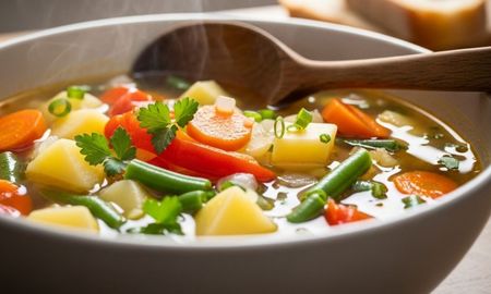 No hay nada como una buena sopa casera. No hay nada como una buena sopa casera.