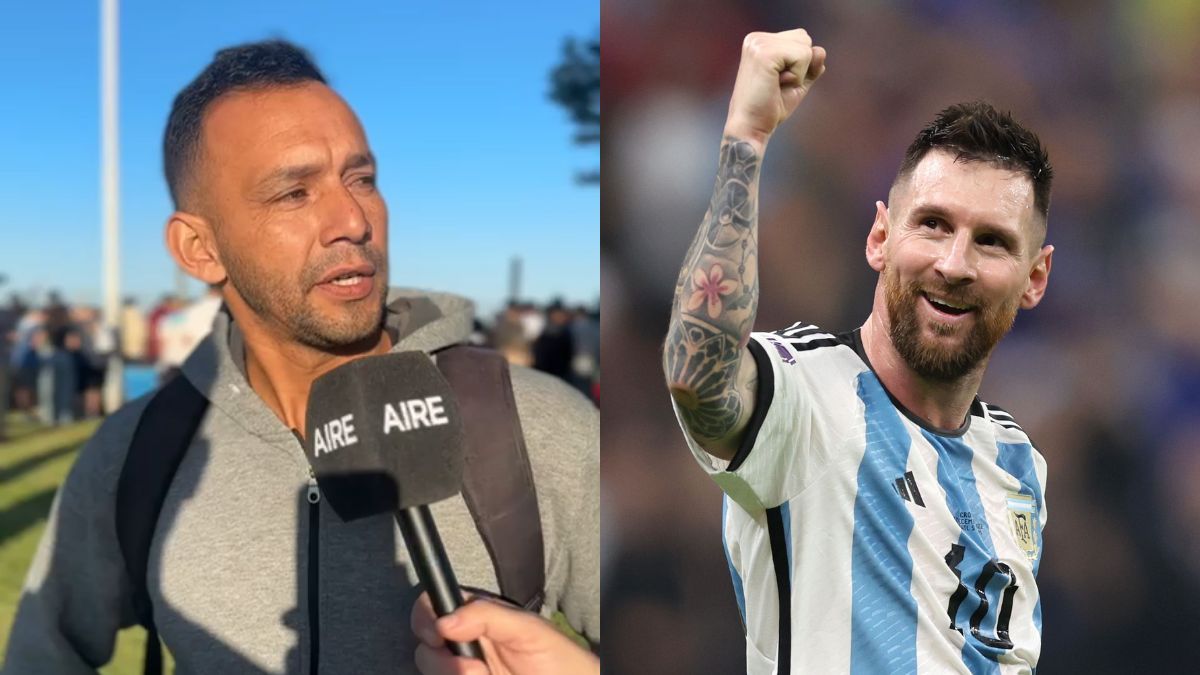 Un fanático de Messi llegó tarde al trabajo por conocer a Lionel