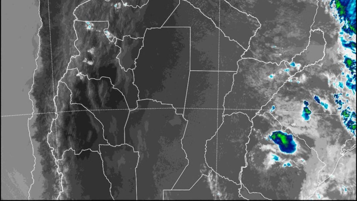 La imagen satelital del pronóstico del tiempo muestra algo de nubosidad dispersa en la provincia de Santa Fe. La imagen satelital del pronóstico del tiempo muestra algo de nubosidad dispersa en la provincia de Santa Fe.