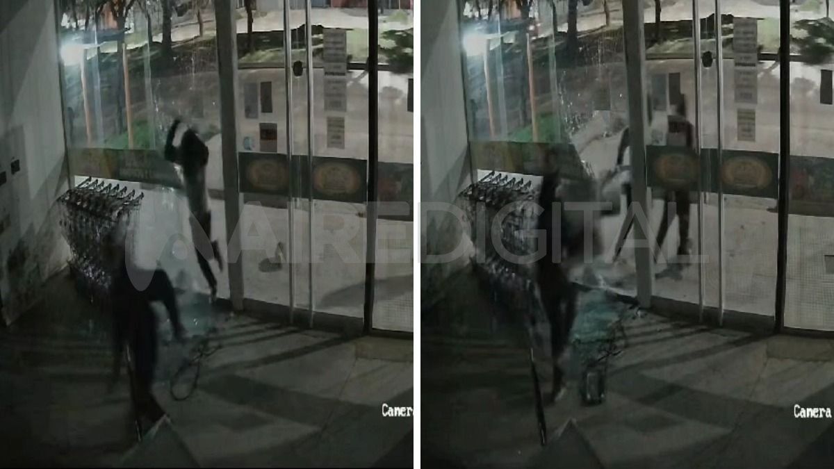 Ciudad de Santa Fe: captura del video del robo al mayorista