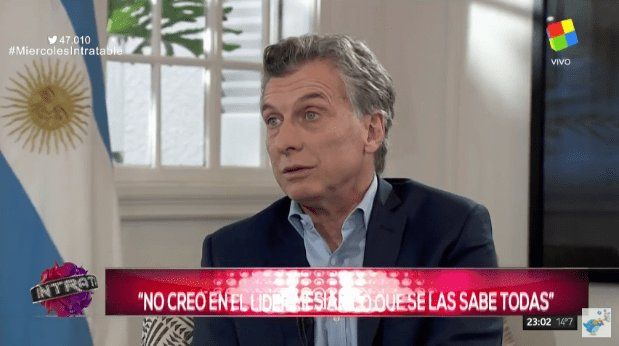 Macri profundizó la grieta: “Cristina tiene un problema psicológico”