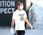 Messi ingresando&nbsp;a la Ciudad Deportiva de Barcelona.