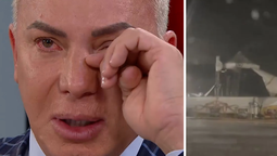 Flavio Mendoza rompió en llanto por el impacto del temporal en Santa Fe.