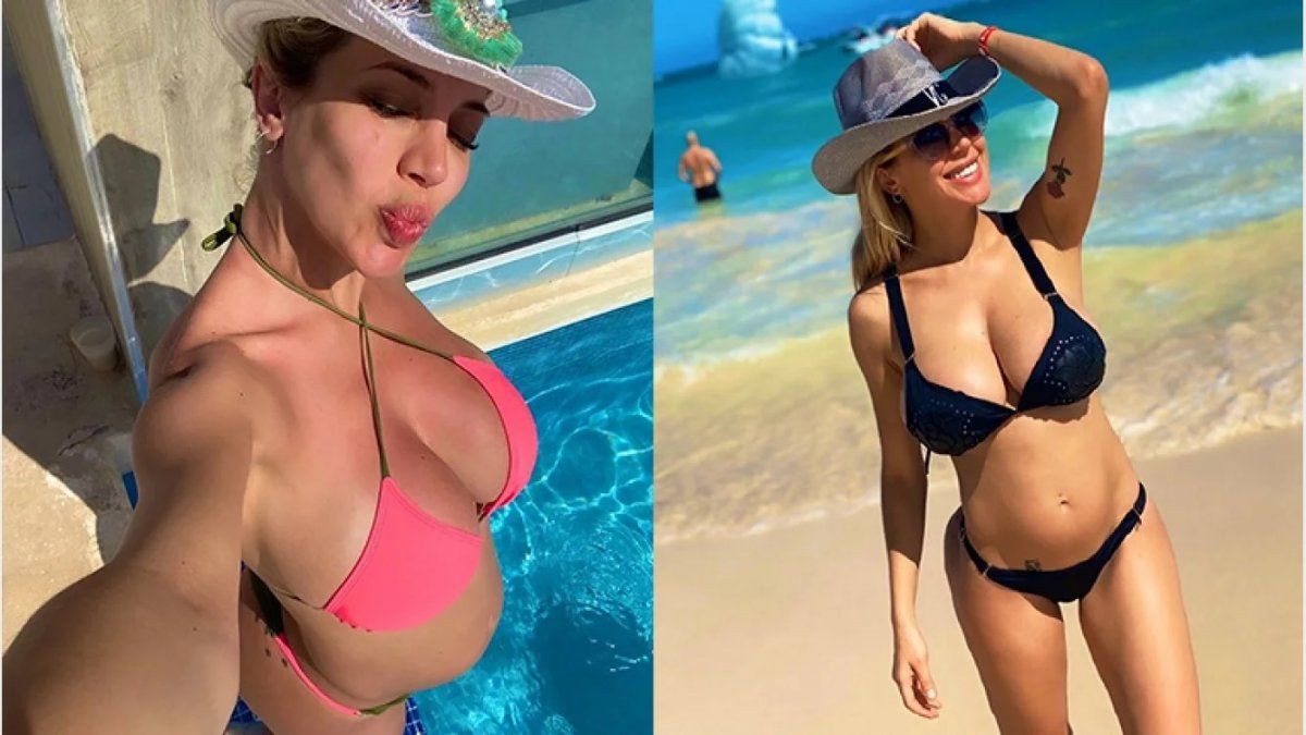 ¡BOMBA! Virginia Gallardo mostró su panza de embarazada en bikini