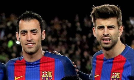 Gerard Piqué y Sergio Busquets en el Barcelona. Gerard Piqué y Sergio Busquets en el Barcelona.