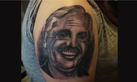 Así quedó el tatuaje de Alberto Fernandez que se parece a Roberto Galán. Así quedó el tatuaje de Alberto Fernandez que se parece a Roberto Galán.