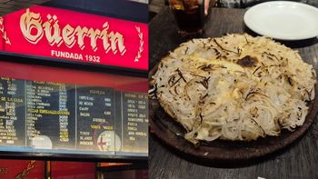 Fue a comer a Guerrín, pidió una fugazzetta y mostró el ticket final