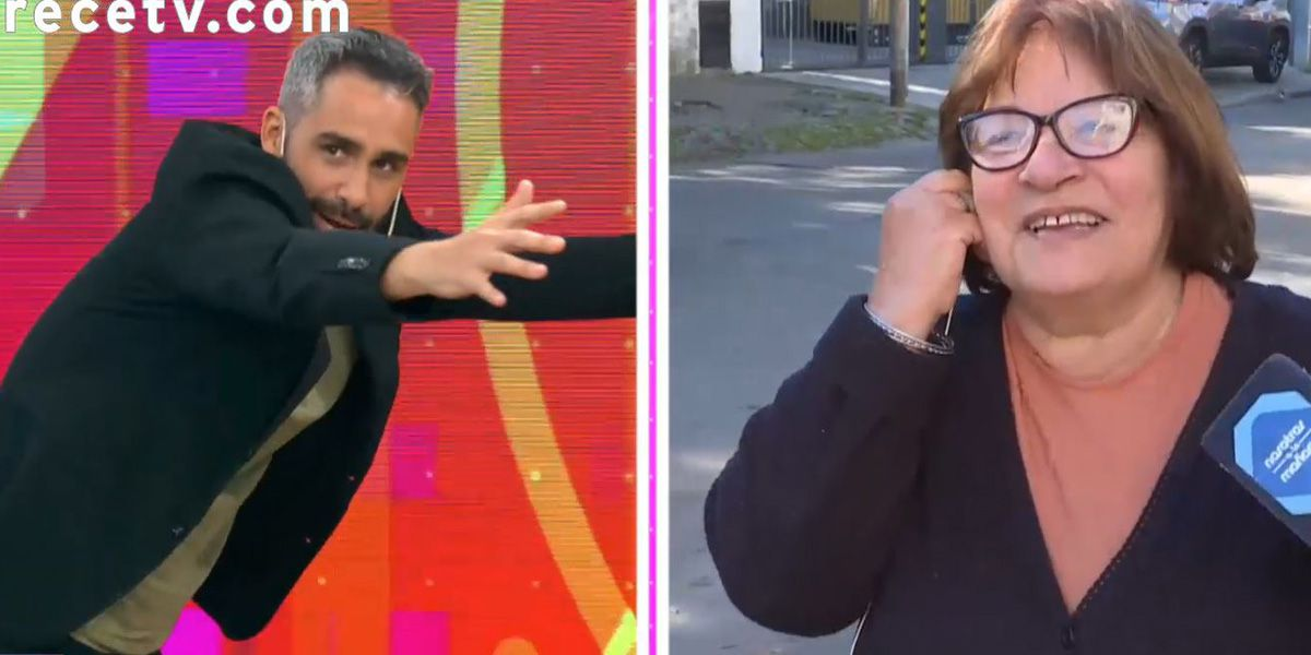 El Pollo Álvarez entrevistaba a la testigo de un crimen cuando la señora se tentó en vivo: "Pará Rita". 