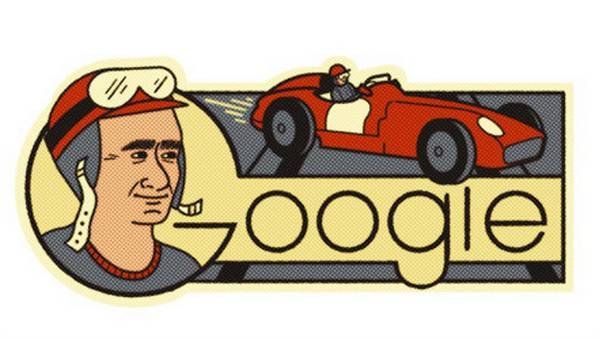 Google le rinde homenaje a Fangio