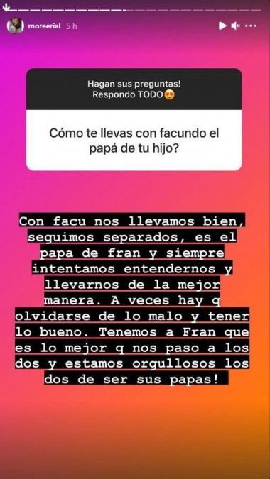 La relación de More Rial y Facundo Ambrosioni.