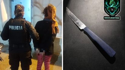 Andaba por Santa Fe con un cuchillo en la manga y salió corriendo por los descampados cuando apareció la policía
