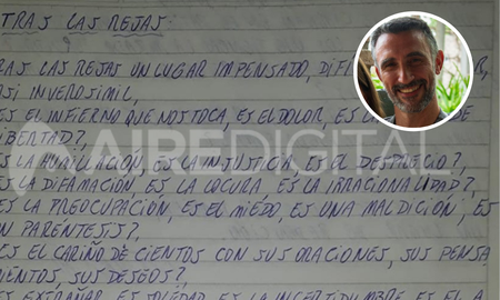 De puño y letra, las notas del profesor de educación física Juan Trigatti. De puño y letra, las notas del profesor de educación física Juan Trigatti.