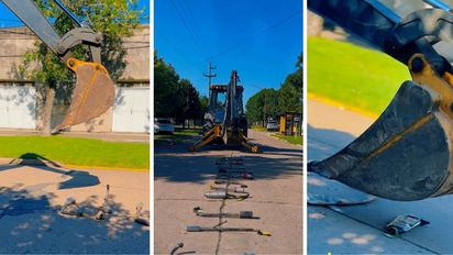Contaminación sonora: una comuna de Santa Fe destruyó 30 escapes de motos antireglamentarios
