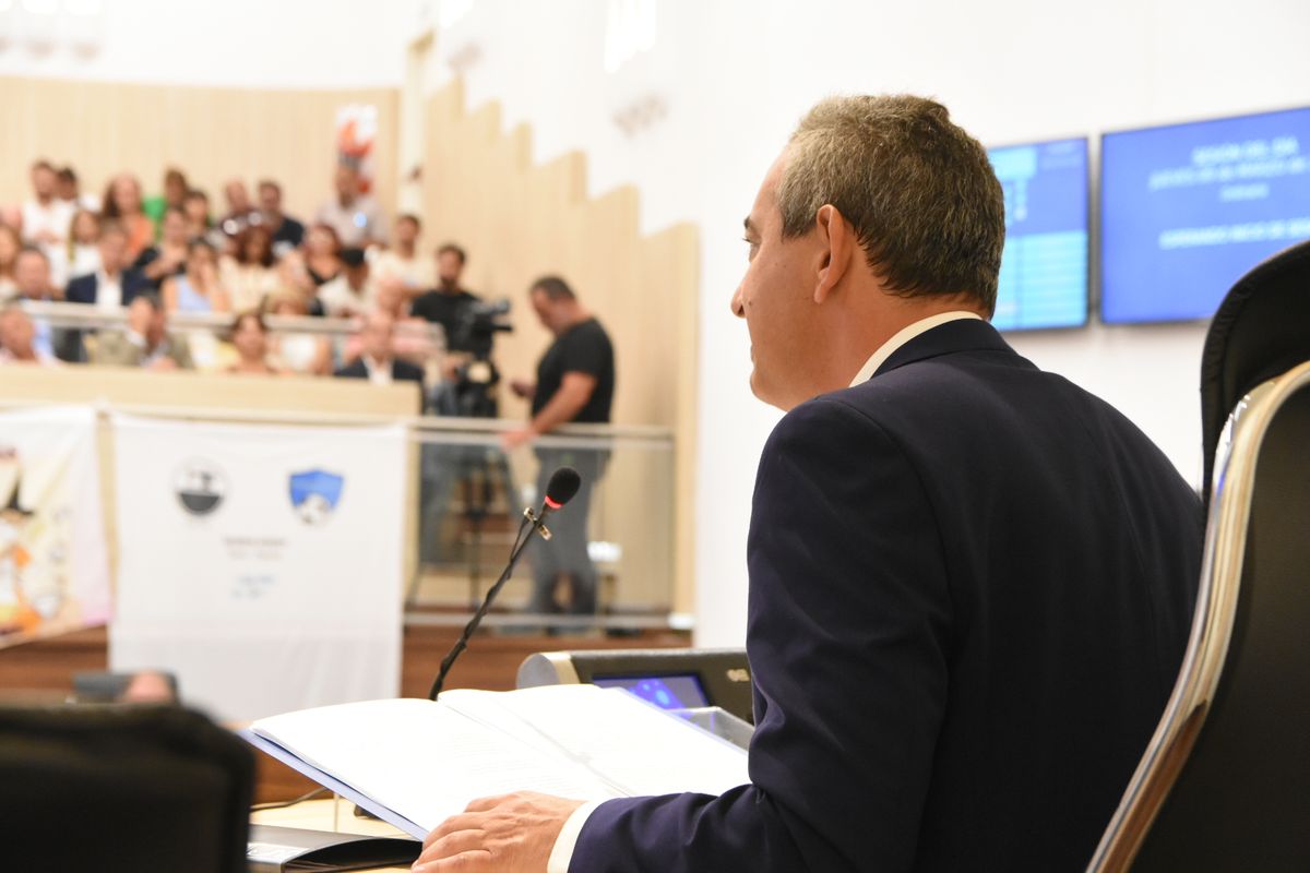 El discurso tuvo un fuerte componente emotivo, por momentos dramático, y tono enérgico.