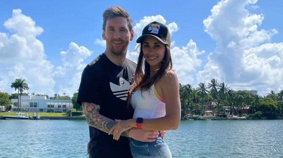 Lionel Messi y Antonela Roccuzzo.