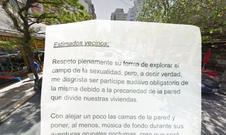 mar del plata: con una carta, escracho a una pareja swinger por ruidos molestos mar del plata: con una carta, escracho a una pareja swinger por ruidos molestos