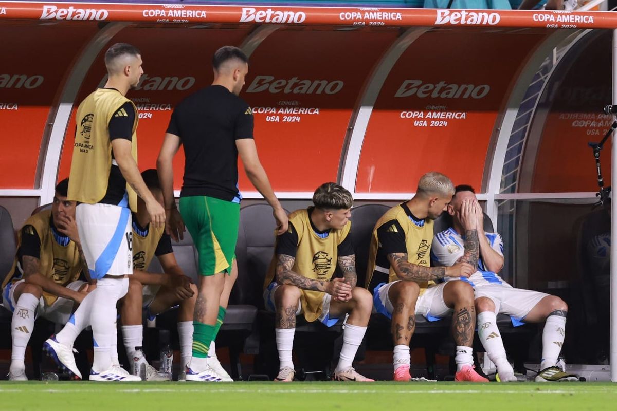 Quebró en llanto: Lionel Messi se lesionó y fue reemplazado en la final de la Copa América