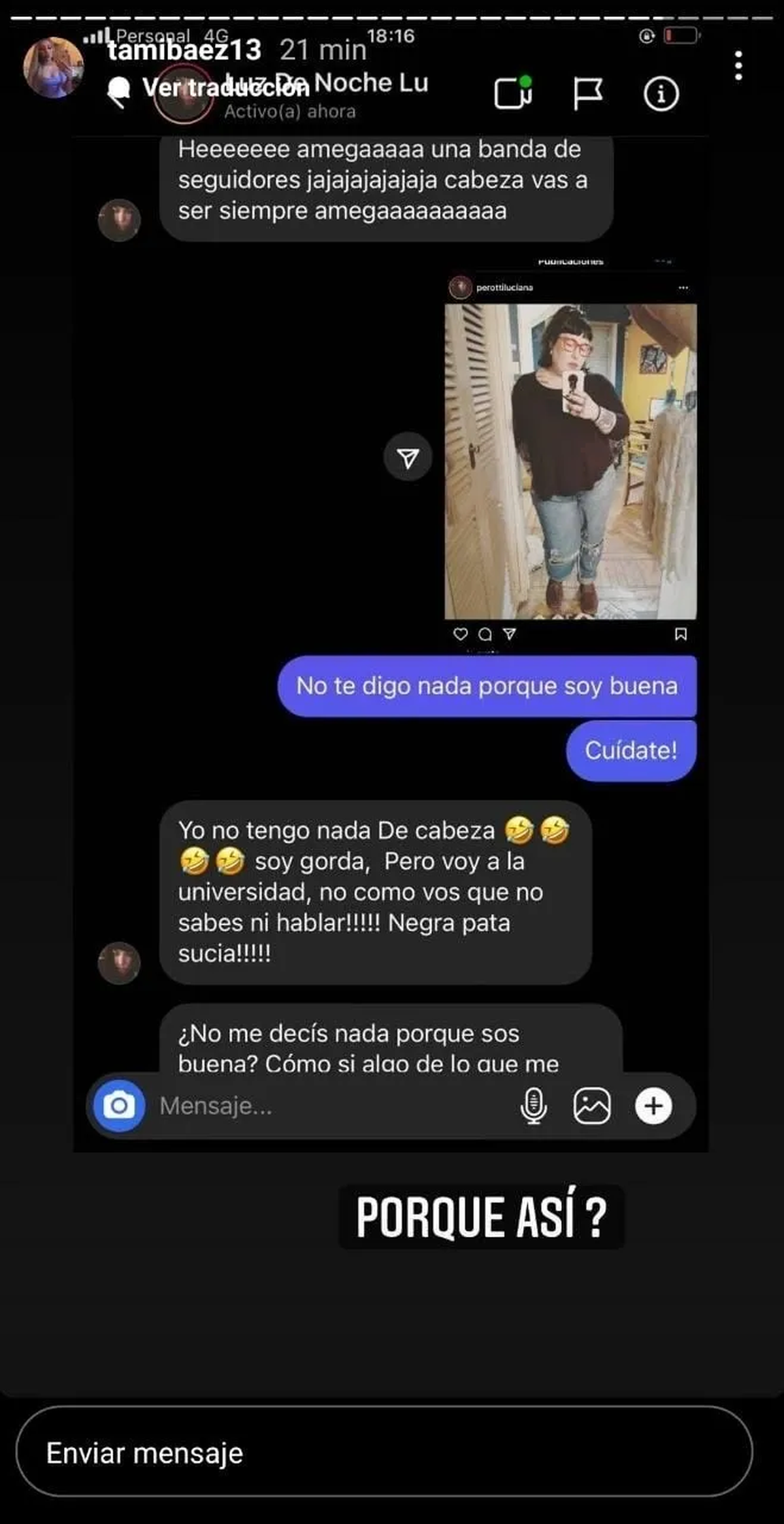 A pesar de eso,&nbsp;la joven logr&oacute; conseguir muchos seguidores en su cuenta de Instagram por la interacci&oacute;n que mantiene, m&aacute;s all&aacute; de la relevancia de su pareja.