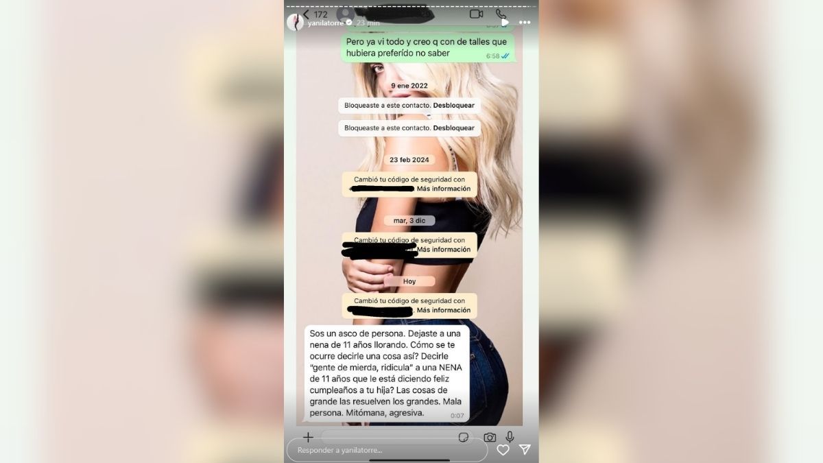 El mensaje que la China Suárez le habría mandado a Wanda Nara. El mensaje que la China Suárez le habría mandado a Wanda Nara. 