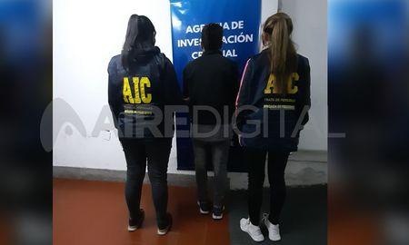 El sospechoso fue detenido por la Brigada de Femicidios de la AIC El sospechoso fue detenido por la Brigada de Femicidios de la AIC