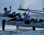 lange y carranza ganaron la medal race y finalizaron con diploma olimpico