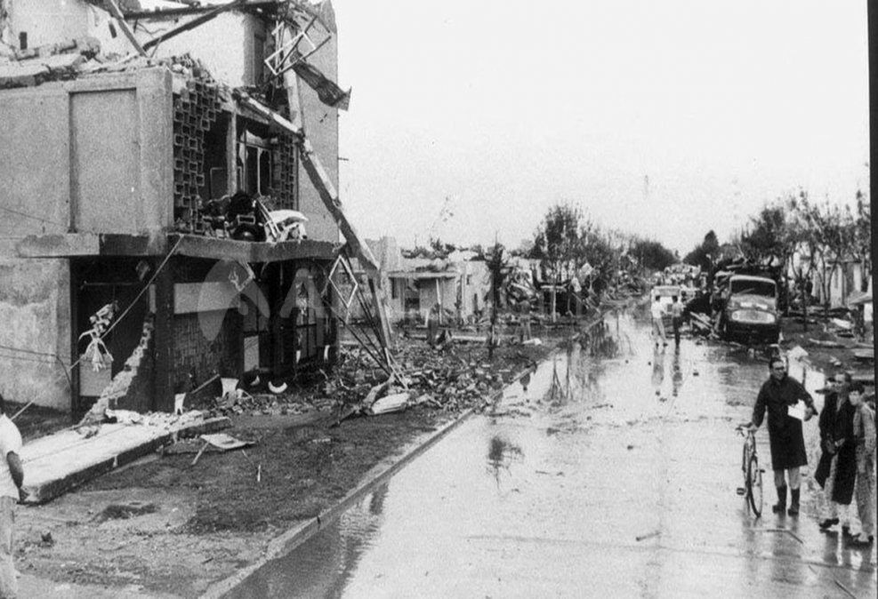 El tornado del 10 de enero de 1973 dejó 66 muertos y más de 200 heridos en San Justo.