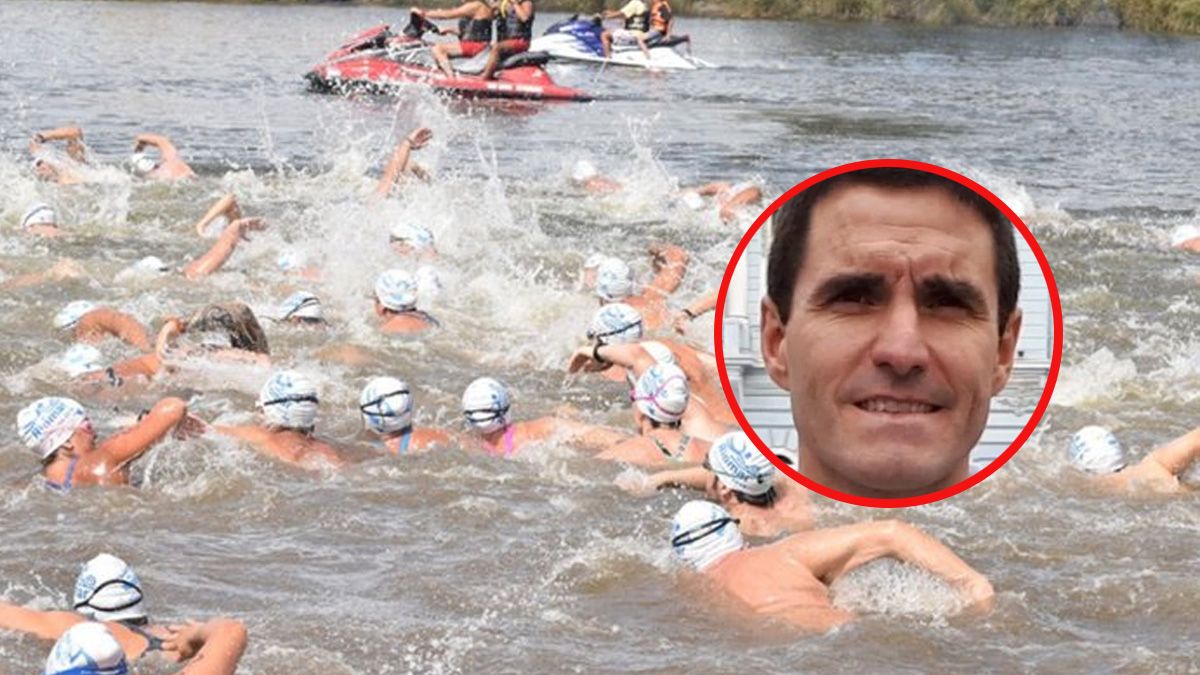 Continúa la búsqueda del nadador desaparecido en una competencia de aguas abiertas en Necochea
