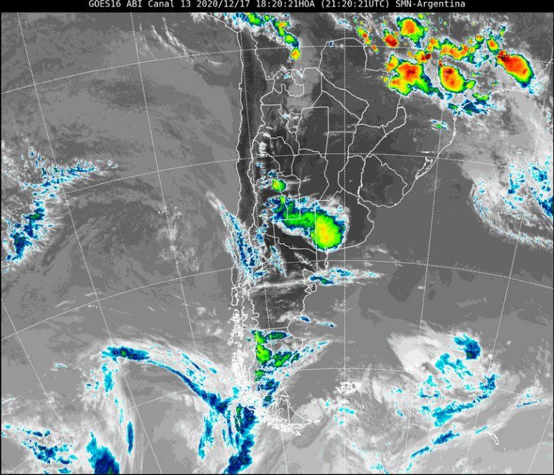 Según indicó el especialista en clima de Aire de Santa Fe, Pablo Lucero en la imagen satelital se observa cielo despejado en toda la provincia.
