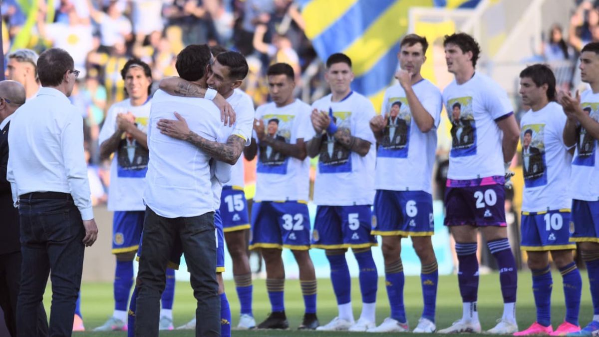La emoción de Di María y Kily González en el homenaje de Rosario Central a Miguel Ángel Russo