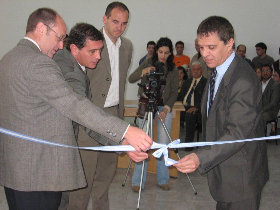 Daniel Cuenca (derecha), cuando era titular de la cartera de Seguridad.