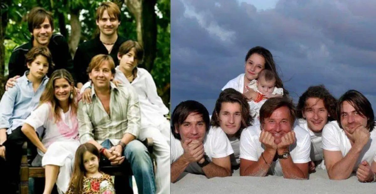 La familia ensamblada de Ricardo Montaner.