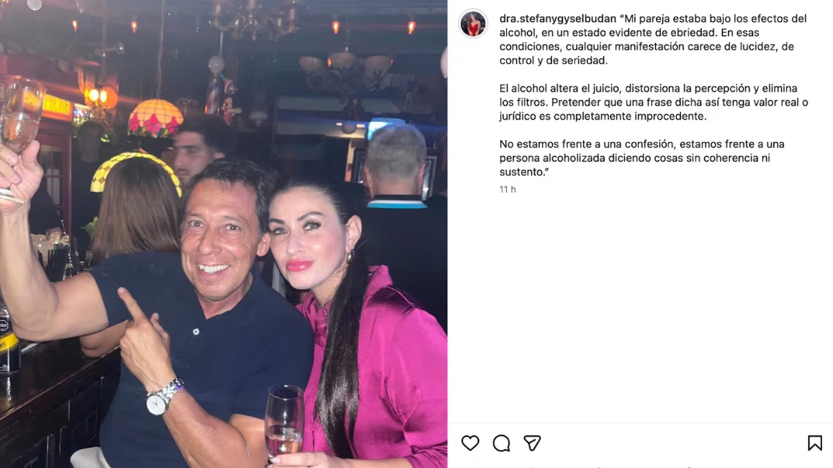 La novia del padre de Agostina Páez justificó los gestos provocativos: “Estaba alcoholizado” La novia del padre de Agostina Páez justificó los gestos provocativos: “Estaba alcoholizado”