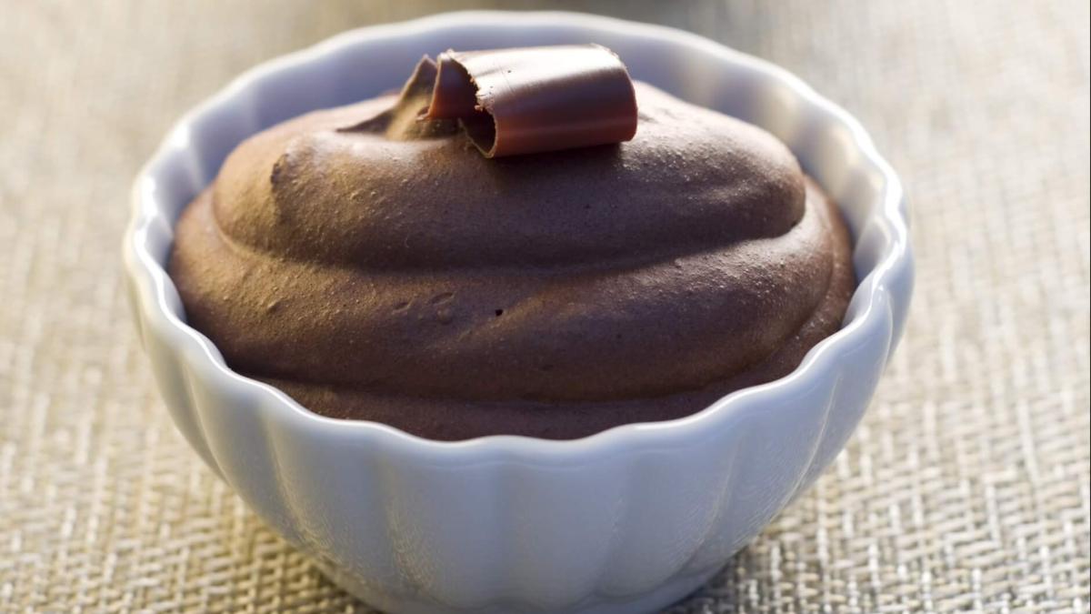 Cómo hacer mousse de chocolate y batatas. 