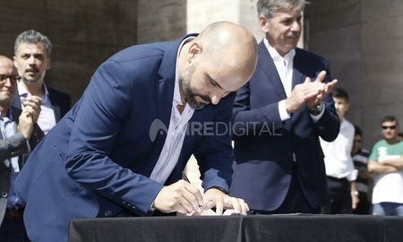 Paulo Ricci durante el acto de oficialización del gabinete del intendente Emilio Jatón. Paulo Ricci durante el acto de oficialización del gabinete del intendente Emilio Jatón.