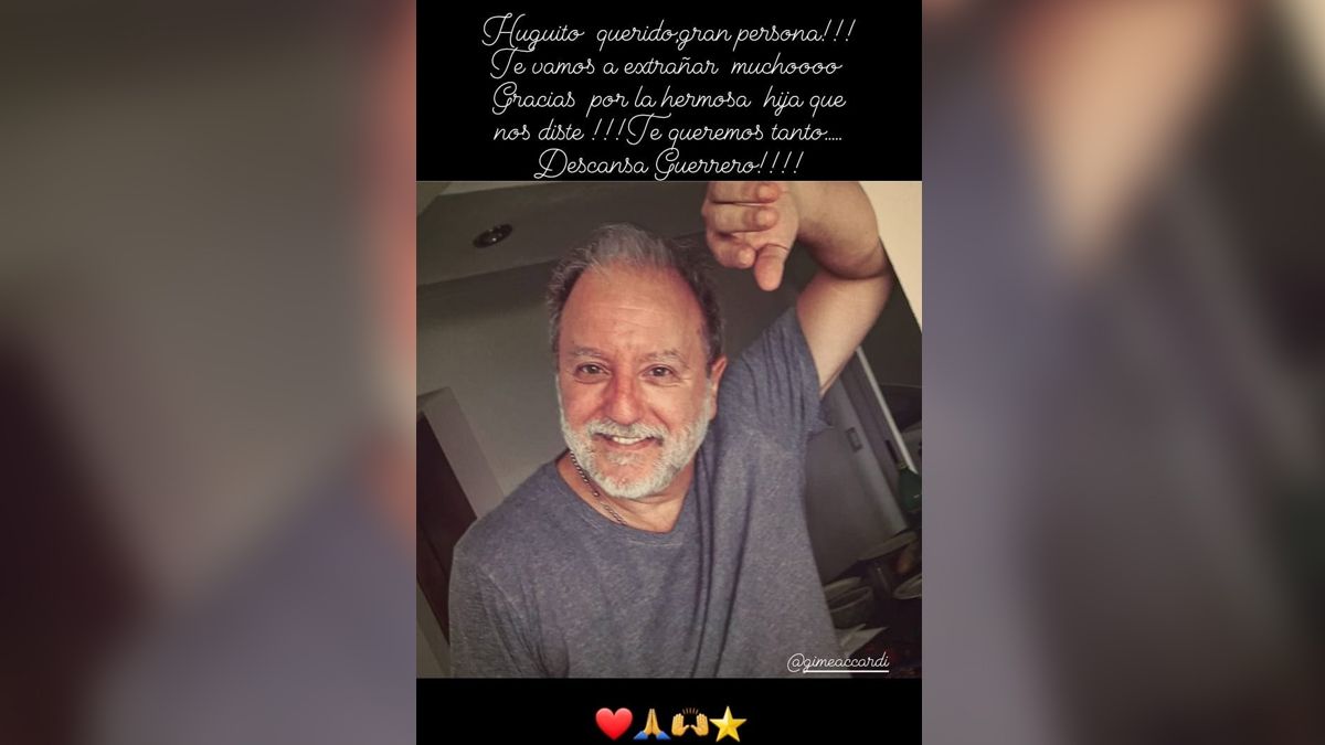 Mirta Mantovani, madre de Nico Vázquez despidió a su consuegro.