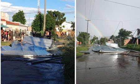 Barrio Santa Rita: se voló el techo de una casa por los fuertes vientos del martes por la tarde Barrio Santa Rita: se voló el techo de una casa por los fuertes vientos del martes por la tarde