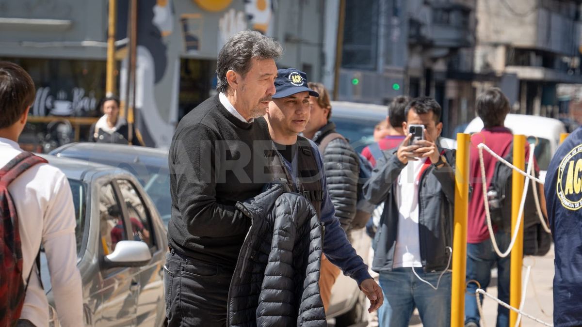 Horacio Darrás el día que fue detenido por la Policía.