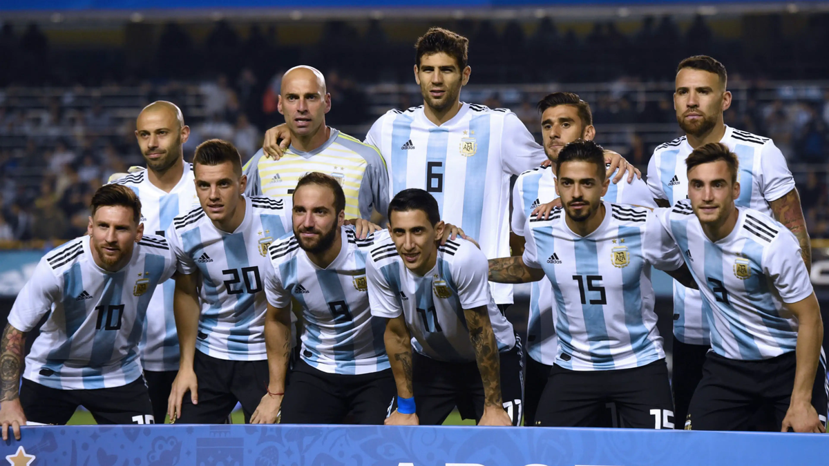 Equipo de la Selección Argentina durante el Mundial de Rusia 2018.
