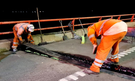 Finalizaron los arreglos en el puente de la Autopista Rosario - Santa Fe. Finalizaron los arreglos en el puente de la Autopista Rosario - Santa Fe.