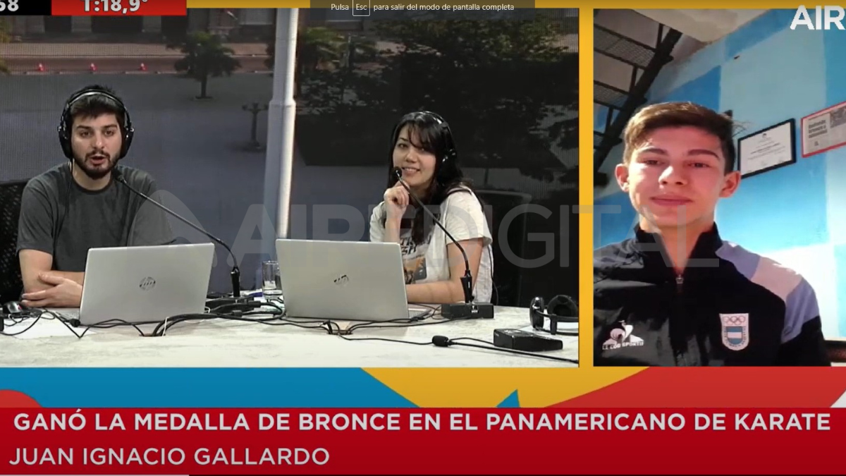 Juan Ignacio Gallardo ganó el bronce en México y este sábado habló con AIRE.