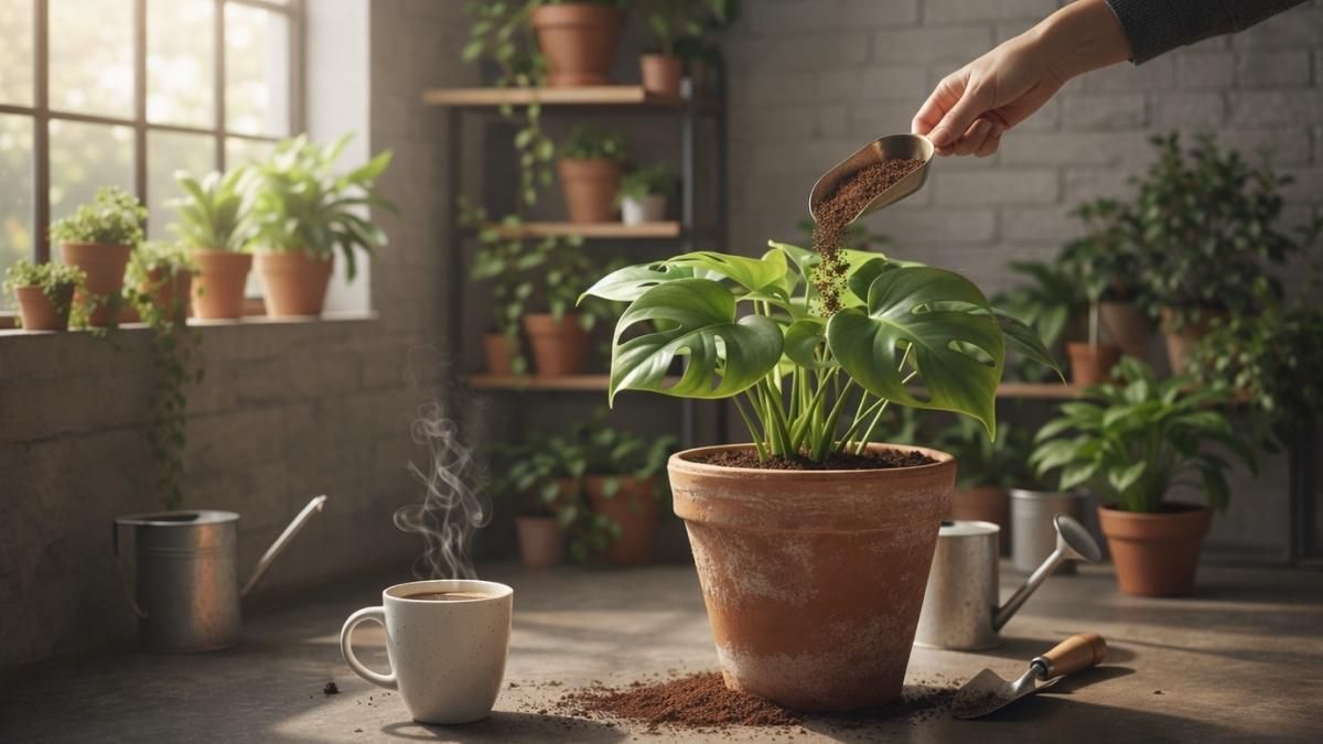 El café reciclado es el fertilizante casero más equilibrado para recuperar el verdor de las hojas tras las olas de calor.&nbsp;