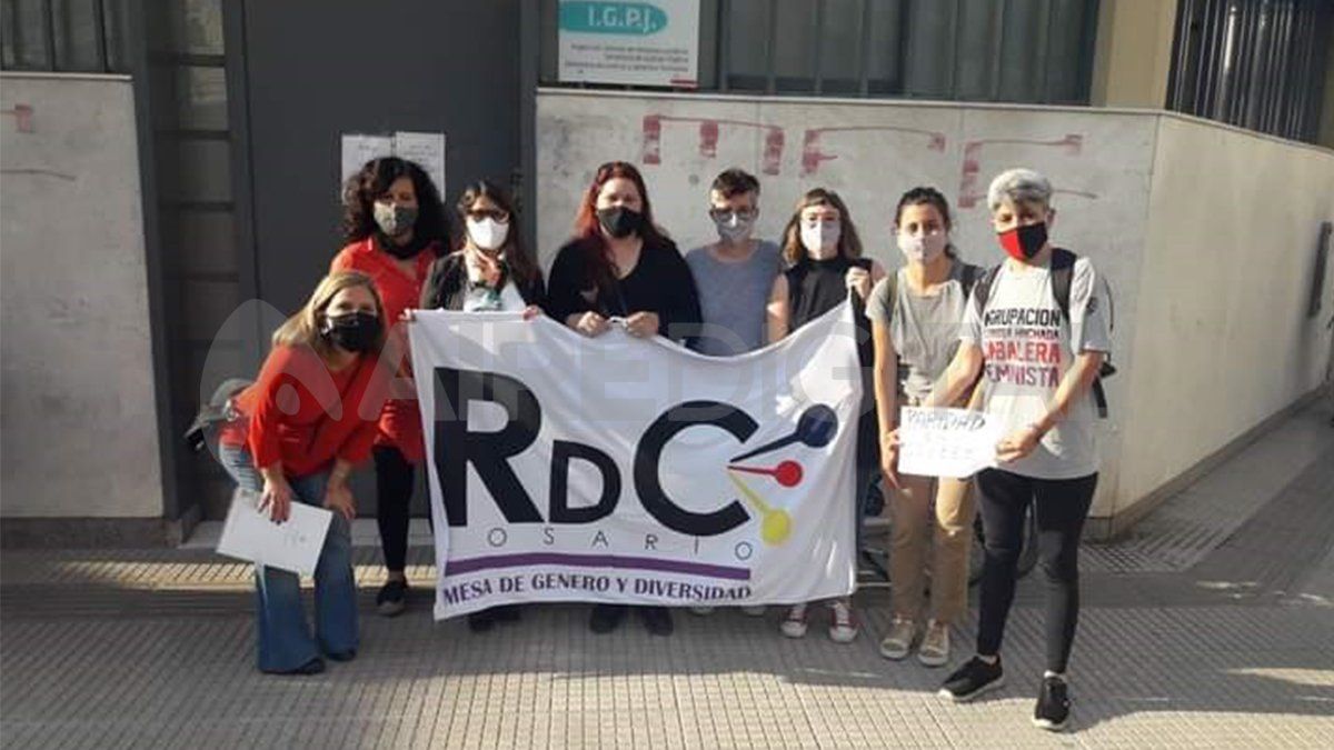 Las representantes de la Mesa de Diversidad y Género de la Red de Clubes Rosario